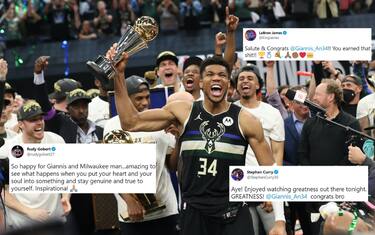 Giannis & Bucks al top: le reazioni del mondo NBA