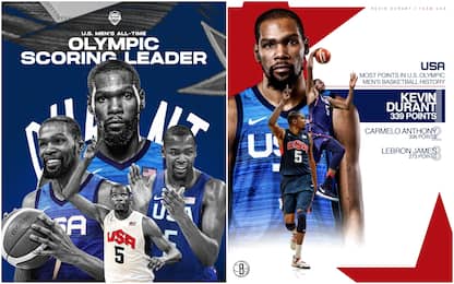 Team USA Durant all-time top scorer alle Olimpiadi