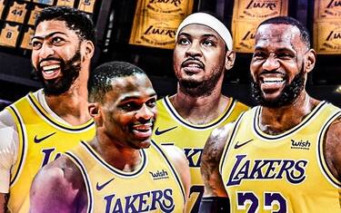 Lakers: Westbrook torna al n°0 e Anthony al n°7