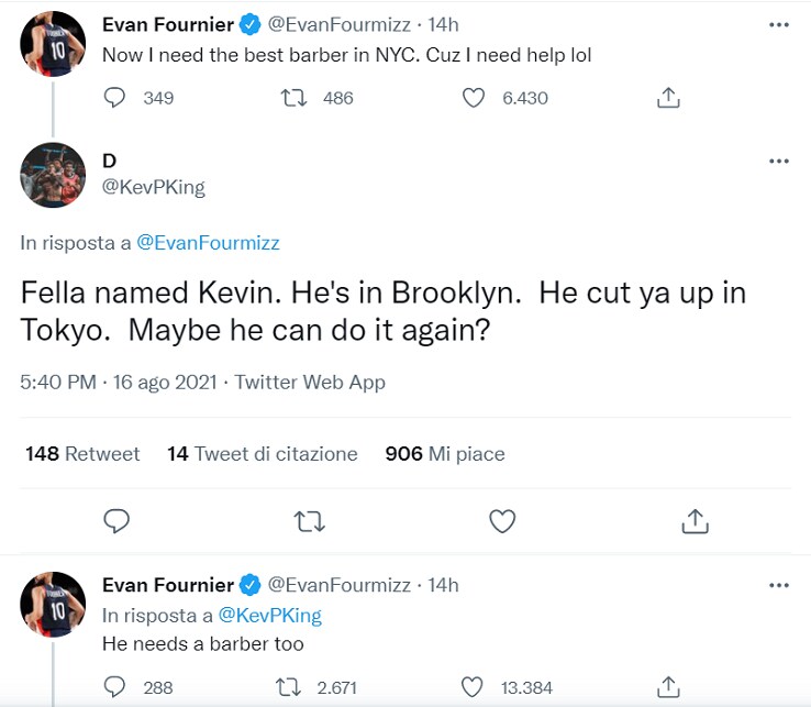 Lo scambio su Twitter che ha visto Fournier attaccare (indirettamente) Durant