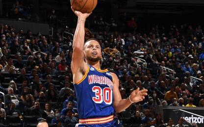 Curry da impazzire: 25 punti in un quarto. VIDEO
