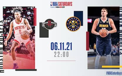 NBA Saturdays: Denver-Houston alle 22 su Sky Sport