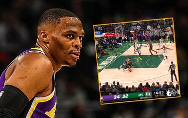 Westbrook prova a 'rianimare' il pallone. VIDEO