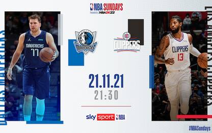NBA Sundays, Clippers-Mavericks alle 21.30 su Sky