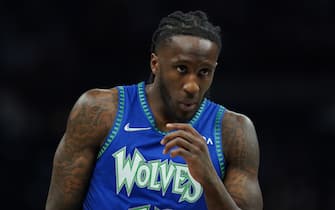 MINNEAPOLIS, MN - DECEMBER 10: Taurean Prince #12 of the Minnesota Timberwolves looks on during the game against the Cleveland Cavaliers on December 10, 2021 at Target Center in Minneapolis, Minnesota. NOTE TO USER: User expressly acknowledges and agrees that, by downloading and or using this Photograph, user is consenting to the terms and conditions of the Getty Images License Agreement. Mandatory Copyright Notice: Copyright 2021 NBAE (Photo by Jordan Johnson/NBAE via Getty Images)