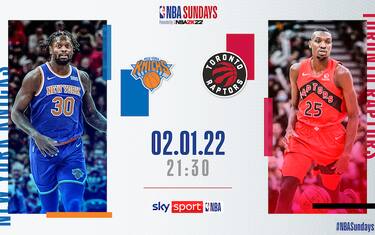 NBA Sundays, Toronto ospita New York alle 21.30