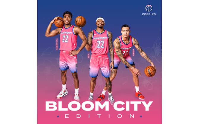NBA, la nuova City Edition degli Washington Wizards per i ciliegi