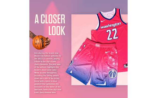Wizards 2022-23 Bloom City Edition Uniform Reveal, uniform