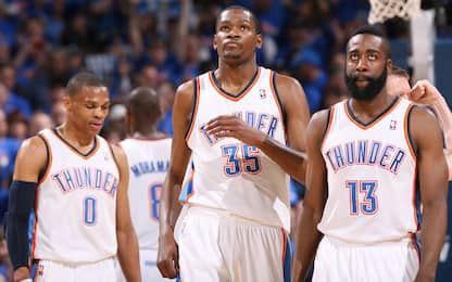 Giddey, Joe e Williams come KD, Westbrook e Harden