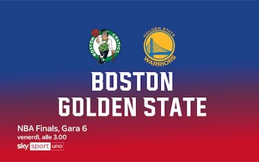 Boston-Golden State: gara-6 LIVE dalle 3 su Sky