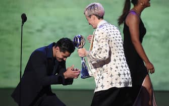 THE 2022 ESPYS PRESENTED BY CAPITAL ONE - The 2022 ESPYS Presented by Capital One is hosted by NBA superstar Stephen Curry. The ESPYS broadcasted live on ABC Wednesday, July 20, at 8 p.m. ET/PT from The Dolby Theatre in Los Angeles. (ABC via Getty Images)RYAN GARCIA, MEGAN RAPINOE