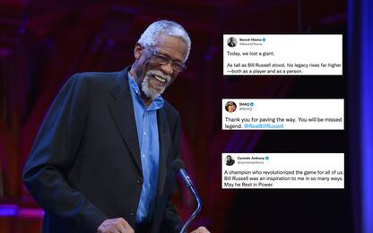 La NBA piange Bill Russell: le reazioni social