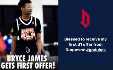 Duquesne vuole Bryce, il 2° figlio di LeBron James