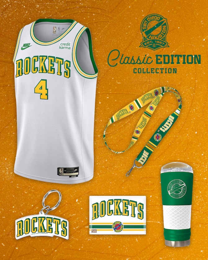 Rockets release 2022-23 Hardwood Classics jerseys - The Dream Shake