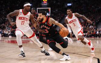 TORONTO, ON - November 9   In first half action, Toronto Raptors guard Fred VanVleet (23) works some offence.
The Toronto Raptors took on the Houston Rockets in NBA basketball action at the Scotiabank Arena in Toronto.
November 9 2022