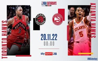 Atlanta-Toronto a mezzanotte su Sky Sport Uno