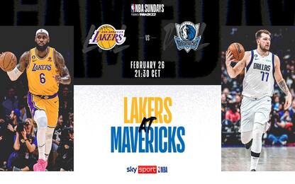 Mavs-Lakers alle 21.30 in streaming su skysport.it