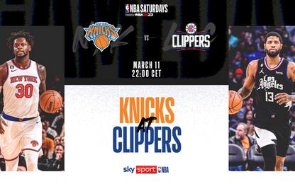 Clippers-Knicks in diretta dalle 22 su Sky Sport