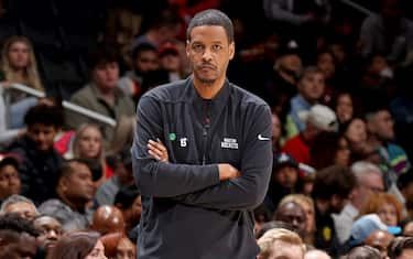 WASHINGTON, DC -Â  APRIL 9: Head Coach Stephen Silas of the Houston Rockets looks on during the game against the Washington Wizards on April 9, 2023 at Capital One Arena in Washington, DC. NOTE TO USER: User expressly acknowledges and agrees that, by downloading and or using this Photograph, user is consenting to the terms and conditions of the Getty Images License Agreement. Mandatory Copyright Notice: Copyright 2023 NBAE (Photo by Stephen Gosling/NBAE via Getty Images)