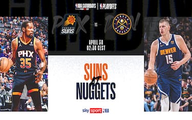 Nuggets-Suns: i temi della serie stanotte su Sky