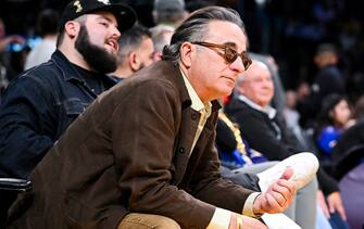 LOS ANGELES, CA - MAY 22: Andy Garcia attends during the second quarter of game four in the NBA Playoffs Western Conference Finals between the Denver Nuggets and the Los Angeles Lakers at Crypto.com Arena on Monday, May 22, 2023 in Los Angeles, CA. (Wally Skalij / Los Angeles Times via Getty Images)