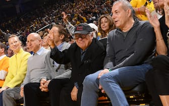 SAN FRANCISCO, CA - MAY 4: Danny DeVito attends the game between the Los Angeles Lakers and Golden State Warriors during Game 2 of the 2023 NBA Playoffs Western Conference Semifinals on May 4, 2023 at Chase Center in San Francisco, California. NOTE TO USER: User expressly acknowledges and agrees that, by downloading and or using this photograph, user is consenting to the terms and conditions of Getty Images License Agreement. Mandatory Copyright Notice: Copyright 2023 NBAE (Photo by Noah Graham/NBAE via Getty Images)