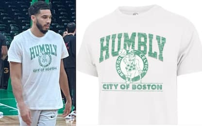 "Humbly": la storia della t-shirt di Tatum. FOTO