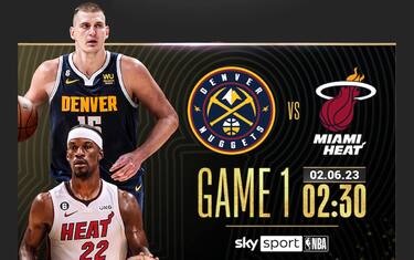 NBA Finals: Denver-Miami gara-1 alle 2.30 su Sky