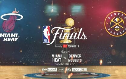 NBA Finals: Miami-Denver gara-4 alle 2.30 su Sky