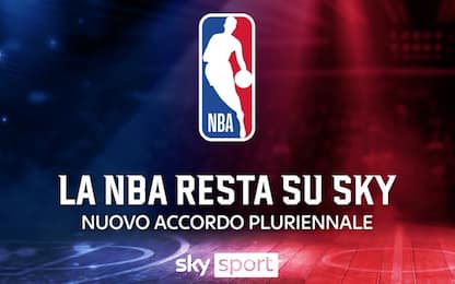 La NBA resta su Sky Sport: accordo pluriennale