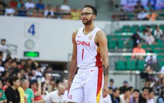 SHENZHEN, CHINA - AUGUST 20: Kyle Anderson #1 of China in action during the FIBA Solidarity Cup match between China and Serbia on August 20, 2023 in Shenzhen, Guangdong Province of China. (Photo by VCG/VCG via Getty Images)