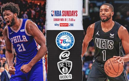 NBA Sundays: Nets-Sixers su Sky Sport NBA