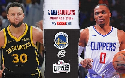 L.A. Clippers-Golden State alle 22 su Sky Sport