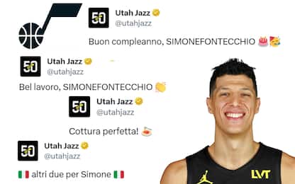 L'account X dei Jazz parla italiano per Fontecchio