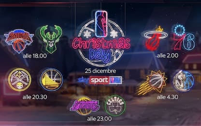 Christmas Day NBA su Sky: 5 partite in programma