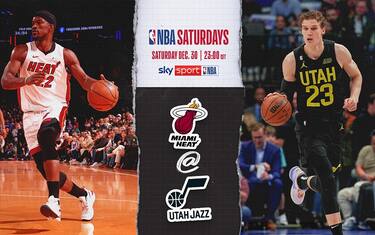 NBA Saturdays: Jazz contro Heat alle 23 su Sky