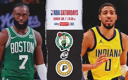 NBA Saturdays: Pacers-Celtics all'1.00 su Sky