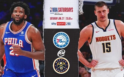 NBA Saturdays: Nuggets-Sixers alle 23.30 su Sky