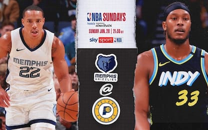 NBA Sundays: Indiana-Memphis alle 21.30 su Sky