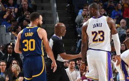 Steph contro LeBron in Warriors-Lakers. VIDEO