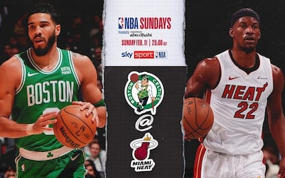NBA Sundays: Miami-Boston alle 20 su Sky Sport NBA