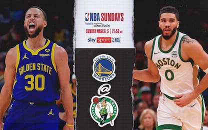 NBA Sundays: Boston-Golden State alle 21.30 su Sky