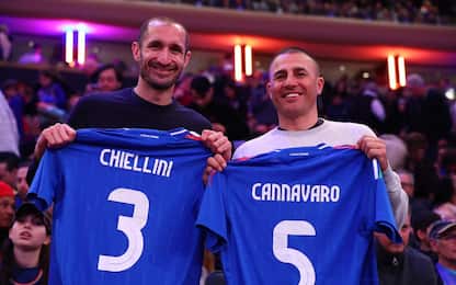 Chiellini e Cannavaro al Garden per il derby. FOTO