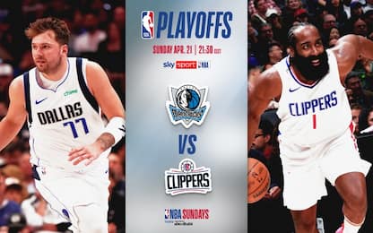 Clippers-Mavs: gara 1 dalle 21.30 su Sky Sport