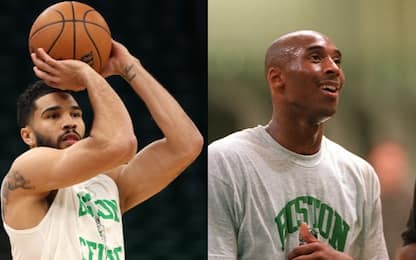 Tatum: il riscaldamento è con la maglia di Kobe