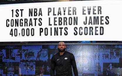 LeBron James: le tappe verso i 40.000 punti