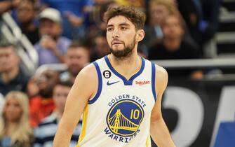 Orlando, Florida, USA, November 3, 2022, Golden State Warriors Guard Ty Jerome #10 during the first half at the Amway Center.  (Photo by Marty Jean-Louis/Sipa USA)