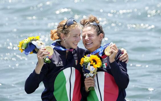 Olimpiadi, RodiniCesarini oro nel doppio PL femminile di canottaggio a