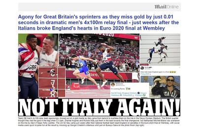 "Not Italy again": oro 4x100, la rassegna stampa 
