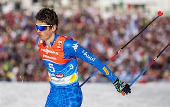 epa07404401 Samuel Costa of Italy in action during the Nordic Combined Individual Gundersen HS109/10km competition of the 2019 Nordic Skiing World Championships in Seefeld, Austria, 28 February 2019.  EPA/SRDJAN SUKI